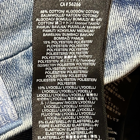 7 FOR ALL MANKIND High Rise Denim Cut Off Jean Shorts 24 - Picture 8 of 9